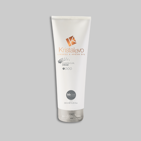 Crema para rizos, gel fijación fuerte enriquecida con semillas de lino y argán.